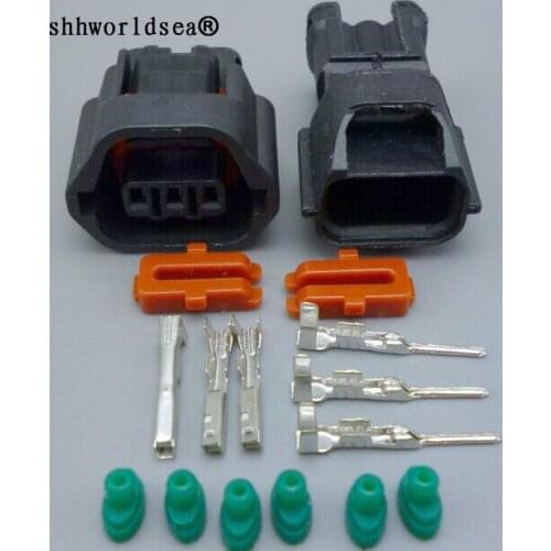 Shhworldsea 3 Pin 1.2mm 7283-8730-30 7182-8730-30 Speed Plug Wire Connectors EVO Mivec Cam Sensor For Mitsubishi Nissan Qashqai