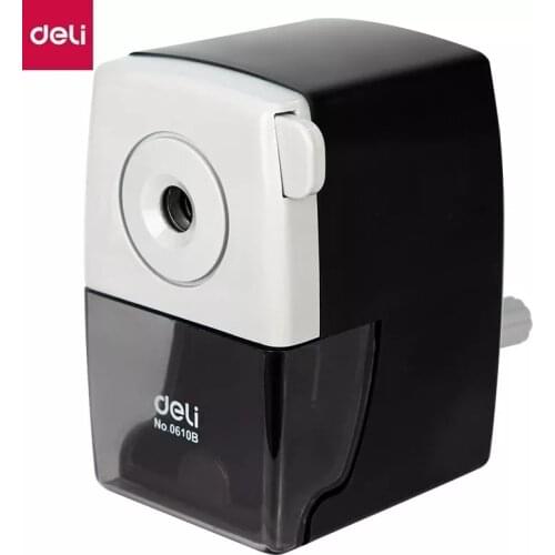 DELI Rotary Pencil Sharpener Machine Pencil Cutter Office Stationery School Hand Crank Pencil Sharpener