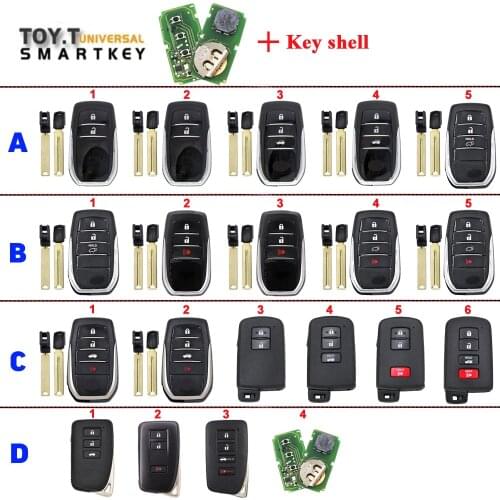 Xhorse XM Series T-oyota 8A Smart Key PCB XSTO00EN for VVDI2, Mini Key Tool, Key Tool Max, VVDI Key Tool Plus Supports Rewirte