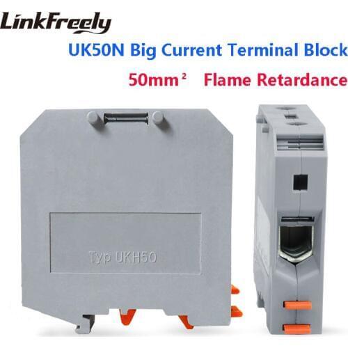 UK50N Electrical Wire Screw Terminal Connector UK1.5 UK2.5 UK25N UK50N UK95N UK150N UK240N Faston Splice Crimp Terminal