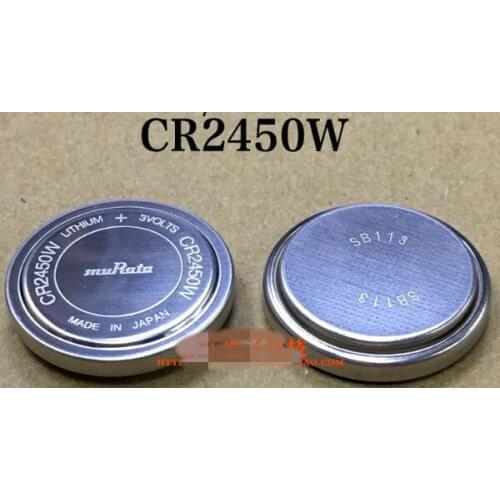 2PCS Japan original CR2450W high temperature resistant 3V battery instead of CR2050HR BR2450A