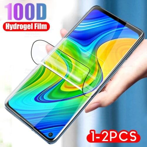 1-2PCS screen protector for xiaomi redmi Note 9 hydrogel protective film on redmi Note 9s readmi redme Not 9 s not9 protect film