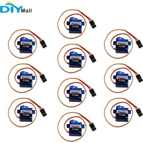 10pcs Feetech FT90B 9g Digital Micro RC Servo Motor 180 Degree 3-6V POM Plastic Teeth for Robot 3v Servo