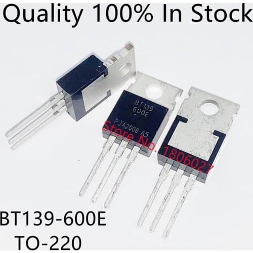 10pcs/lot BT139 BT139-600E TO-220 Triac 16A 600V