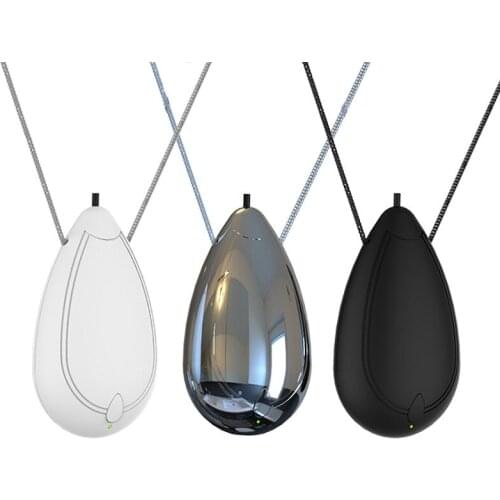 3 Pack Mini Wearable Air Purifier, Personal Travel Size Air Purifier, Necklace & Portable USB Charging Smoke Purifier