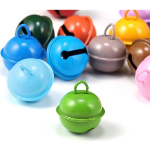 6Pcs Beautiful Jingle Bells Christmas Party Decoration Pendants Loose Beads DIY Crafts Christmas Tree Bells Handmade Accessories