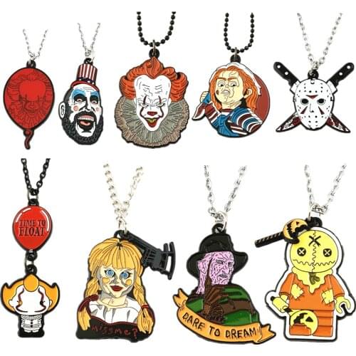 Annabelle Captain Spaulding Hellraiser Leatherface Sam Doll Michael Myers Freddy Krueger Jason Voorhees Saw Horror Bracelet