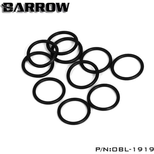 Barrow 10 pieces/lot pc water cooling G1/4" fittings Replacement sealing O-ring for Acrylic/Hard Tube heatsink OBL-1719 OBL-1919
