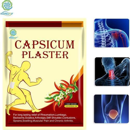 KONGDY Brand 10Pieces Hot Capsicum Plaster Patch Relieve Back Shoulder Arthritis Pain Porous Chinese Medical Plaster Health Care