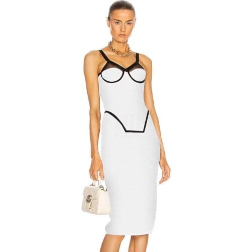 Black White Patchwork Sleeveless Dress