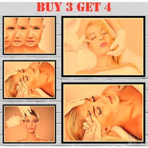 5Style Botox Dermal Filler Injections Picture Art Silk Print Poster 42X30cm