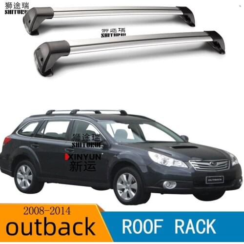 FOR SUBARU OUTBACK (BR) 2008-2014 Car bald section mute section cross bar load bar aluminum alloy roof box