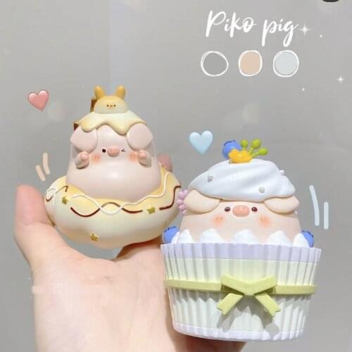 Blind Box Toys Piko Pig Dessert Blind Box Guess Bag Caja Ciega Blind Bag Toys Anime Figures Cute Girl Gift Model Doll Ornaments