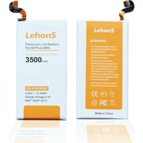 LehonS 3500mAh / 13.48Wh EB-BG955ABA Replacement Battery For Samsung Galaxy S8+ S8 + S8 plus S 8 Plus S8Plus SM-G955 G955 G9550