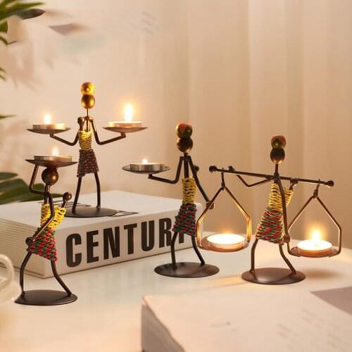 Metal Table Center Candle Holders For Candles Centerpieces Garden Candlestick Wedding Centerpiece Decoration -40