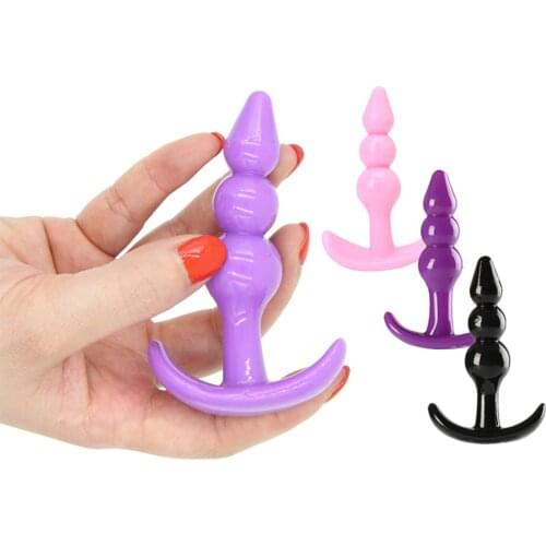 Soft Anal Dildo Butt Plug Adults Phalluses Anal Plug Beads Sex Toys For Men Couple Gay Woman Prostate Massager Adult Game