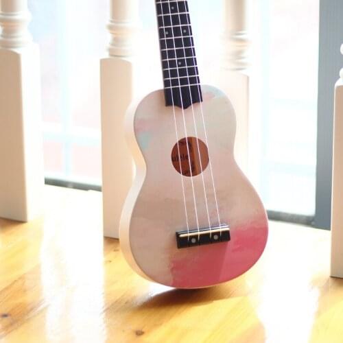 Machine Heads Learn Ukulele 23 Inch Guitars Real Ukulele Concert Bass Guitar 4 String Pink Musique Musical Instrument HX50LL