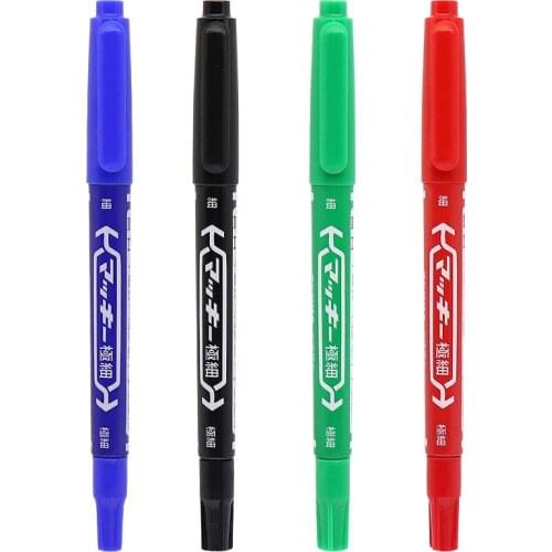 New DoubleHead Skin Marker Pen Waterproof cribe 0.5mm permanent Tattoo Supplies Good Ink Thin Nib Crude Nib Tattoo accesories