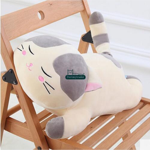 Dorimytrader 70cm Giant Stuffed Cartoon Cat Pillow Sleeping Plush Soft 28'' Animal KittenToy Nice Present Free Shipping DY61226