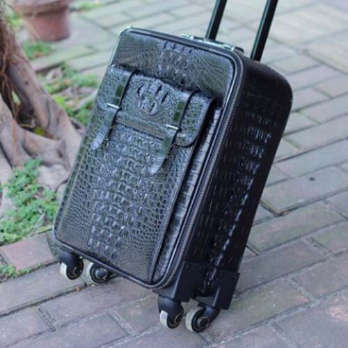 Ourui crocodile Pull rod box four-wheel Genuine crocodile leather luggage new arrival men luggage Universal wheel