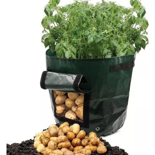 PE Planting Bag Outdoor Vertical Garden Potatoes Strawberry Breathable Plant Bag Gardening Accessory