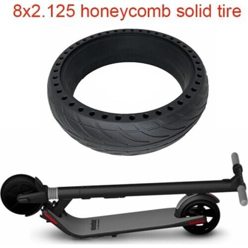 Hollow Tires for Ninebot ES1 ES2 ES4 Electric Scooter 8-Inch 8x2.125 Wheel Tyre Explosion-proof Tubeless Tire Replacement