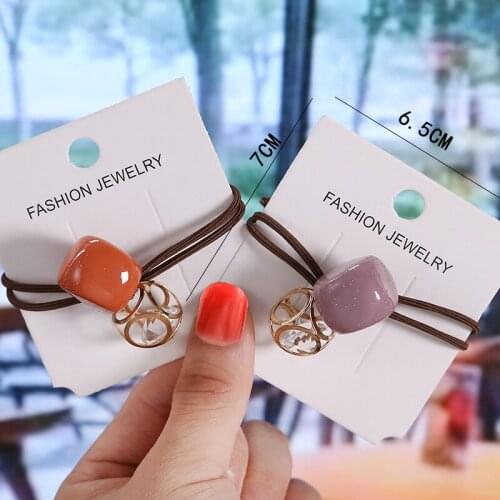 New Arrival Fashion Women Beauty Hair Accessories Simple Causal Elastic Hair Tail Rings Girl Headwear Hair Ties Spring Hair Rope