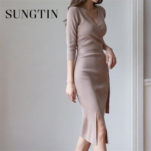 Sungtin Fashion Denim Dresses