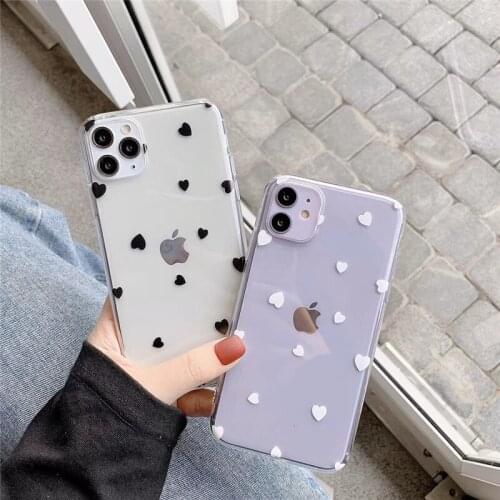 Cartoon TPU phone Case for Huawei P Smart 2019 Mate 10 20 P20 P30 Lite P8 P9 Lite 2017 Transparent Love Heart Flower Soft Cover
