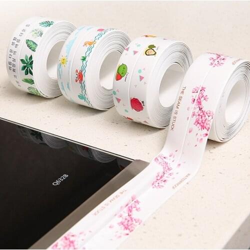 Seal Strip Anti-Collision Waterproof Self Adhesive Caulk Strip Sealing Tape For Sink Bathroom Kitchen Self Adhesives Home Tape