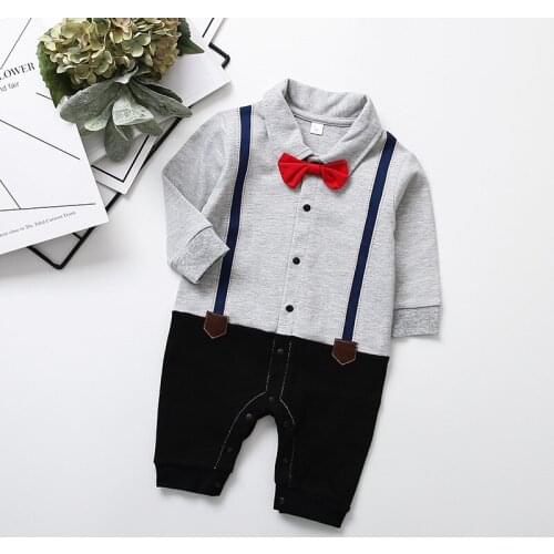 Spring Baby Gentleman Boy Tie Prince dress suit Cartoon Shirt toddler boy clothes christmas outfit boy party dress kids clothes