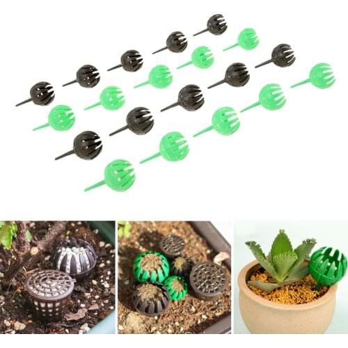 10Pcs Fertilizer Box Flower Bonsai Tool Fertilizer Cover Basket Box Dome Case Plastic Plant Bug Portable Nursery Pot Cultivation