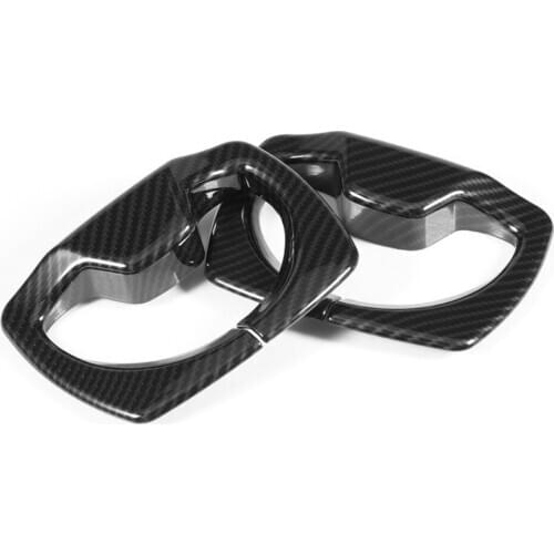 2 Pcs Carbon Fiber ABS Car Safety Belt Decoration Cover Trim for BMW 3 series F30 2013-2018 enhancing its strength durability