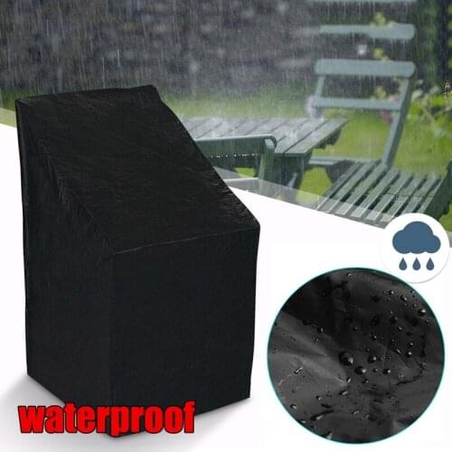 210D/420D Oxford Cloth Chair Cover Outdoor Furniture Cover Chair Protective Cover Waterproof and UV Resistant 65*65*120/80CM