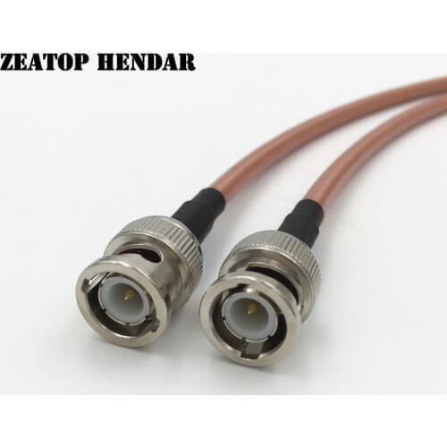 5Pcs RG142 Wire BNC Male Jack to BNC Male Plug RF Coaxial Extension Pigtal Cable Connector 15CM 20CM 30CM 50CM 1M 2M