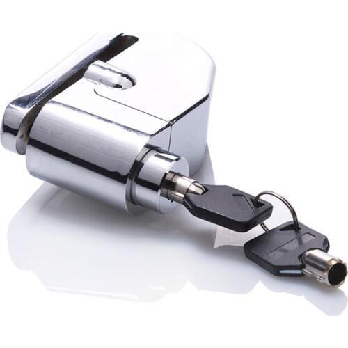 6mm Lock Diameter Motorcycle Alarm Motorcycle Rotor Disc Lock Alarm Stainless Steel Chrome Bike Brake Disk Security