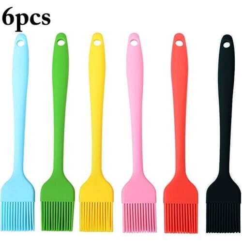 6PCS Basting Brush Silicone Baking Brush Oil Brush for Grilling Barbecue