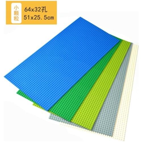 32x64 Dots BaseplateThin Bricks Building Blocks Plastic 32*64 Dots Base Plate MOC Figure Model Assemble Toys for Children Gifts