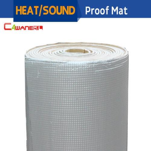 Cawanerl 400CM X 100CM Aluminum Foil Car Sound Proofing Heat Shield Insulation Mat Carpet Deadening Deadener