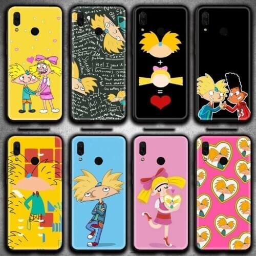 Funny cartoon Hey Arnold Helga love Phone Case Huawei Y6P Y8S Y8P Y5II Y5 Y6 2019 P Smart Prime Pro