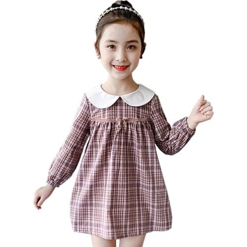 Kids Dresses For Girls Floral Pattern Kids Dresses For Girls Casual Style Dress For Children Spring Autumn Childrens Clothing
