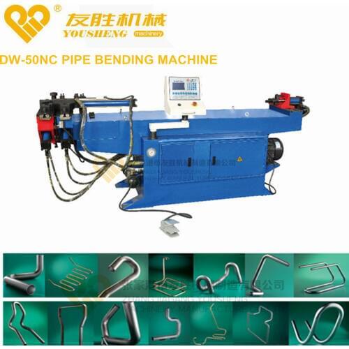 DW-50NC Hydraulic Pipe and Tube Bending machine to bend Steel/Stainless steel/Copper/Aluminum/Titanium and other metal tubes
