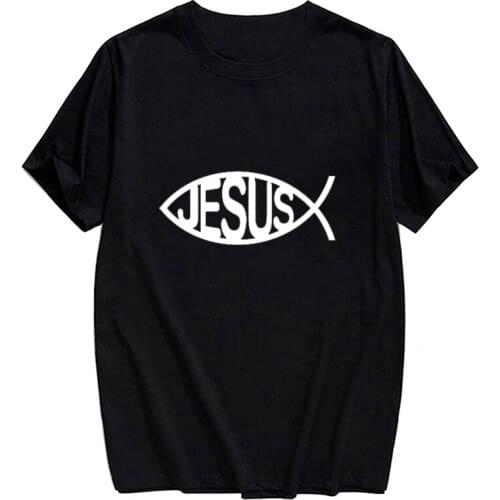 CLOOCL Jesus Cotton T-shirt Fashion Brands Summer Fishing Short Sleeve Harajuku Funny T-shirt Men Woman Casual Tee Drop Shipping