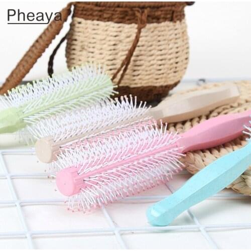 Pheaya Hair Brush Styling Tools Cylinder Curling Comb Anti-static Hairdressing Combs for Salon Styling Bathroom Accessories Tool