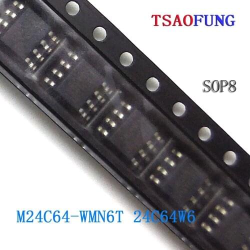 5Pieces M24C64-WMN6T 24C64W6 SOP8 Integrated Circuits Electronic Components