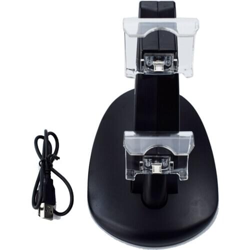 Controller Charger Dock LED Dual USB PS4 Charging Stand Station Cradle for Sony Playstation 4 PS4 / PS4 Pro /PS4 Slim Controller