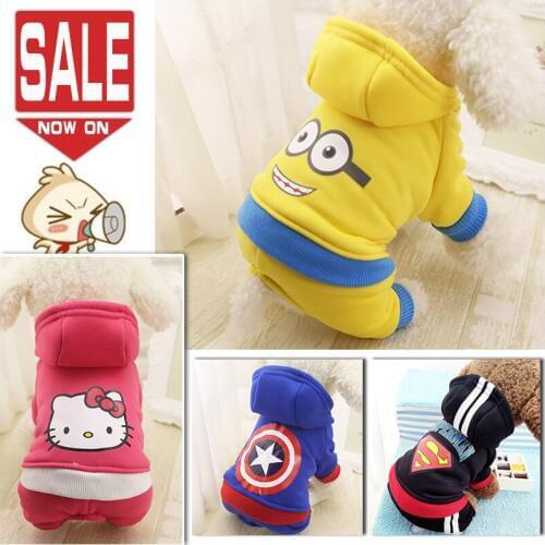 Cute Warm Dog Clothes for Small Dogs Winter Dog Clothing Coat Jacket Puppy Clothes Pet Dog Coat Yorkies Chihuahua Hoodies XS