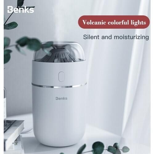 Multi-function Mini Volcano USB Humidifier 320ml Aroma Aromatherapy Air Purifier Car Creative Night Light for Office Home