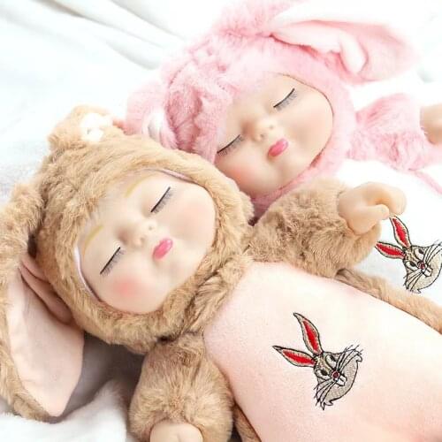 Fashion Handmade Silumated Baby Doll 25 /35 CM Reborn Baby Doll Full Body Soft Silicone Doll Child Girl Best DIY Birthday Gifts