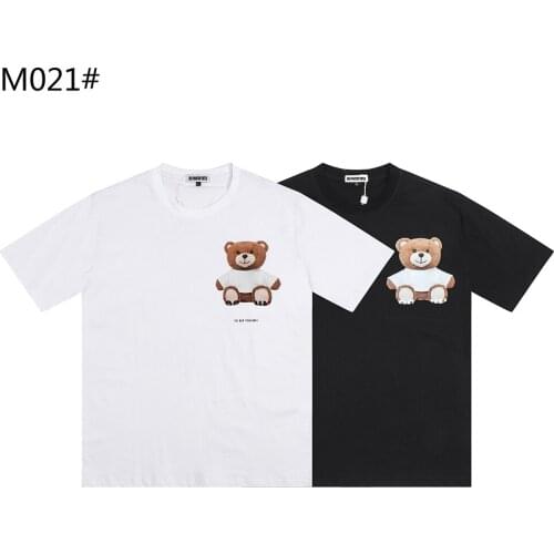 DSQ PHANTOM TURTLE Mens Short Sleeve Logo Series Graphic T-Shirt Men Fashion Print Cotton Tees Breathable Quality Tops M021